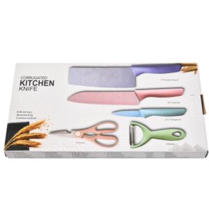 Set de cuchillos pastel, caja cerillo