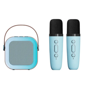 Karaoke con dos micrófonos