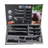 Set de cuchillos negro cerillo
