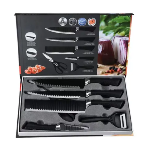 Set de cuchillos negro cerillo